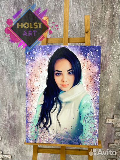 Портрет на холсте по фото