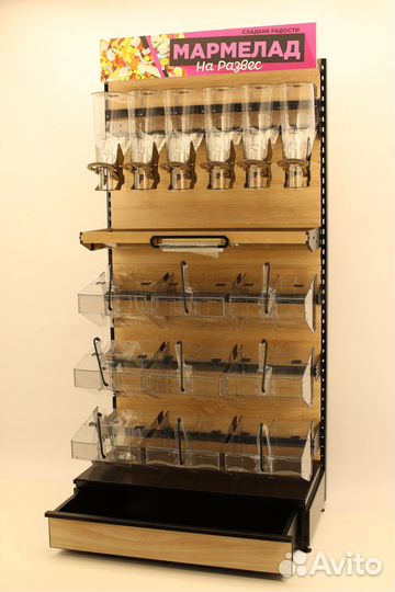 Весовой отдел для орехов, снеков, мармелада