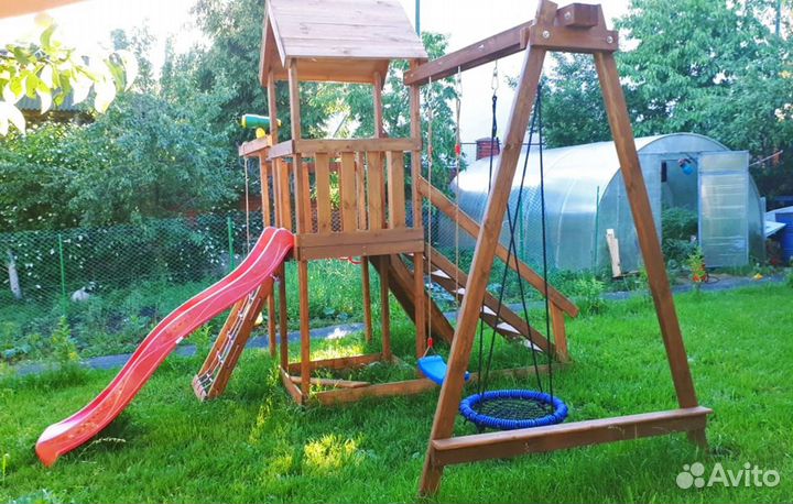 Детская деревянная площадка