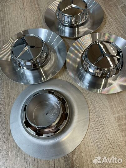 Колпак Mercedes AMG серебристый original 163 мм