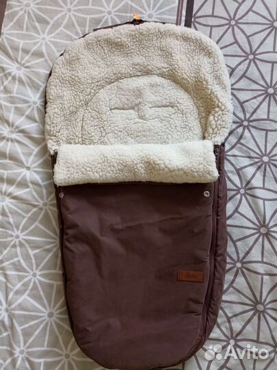 Конверт меховой в коляску овчина