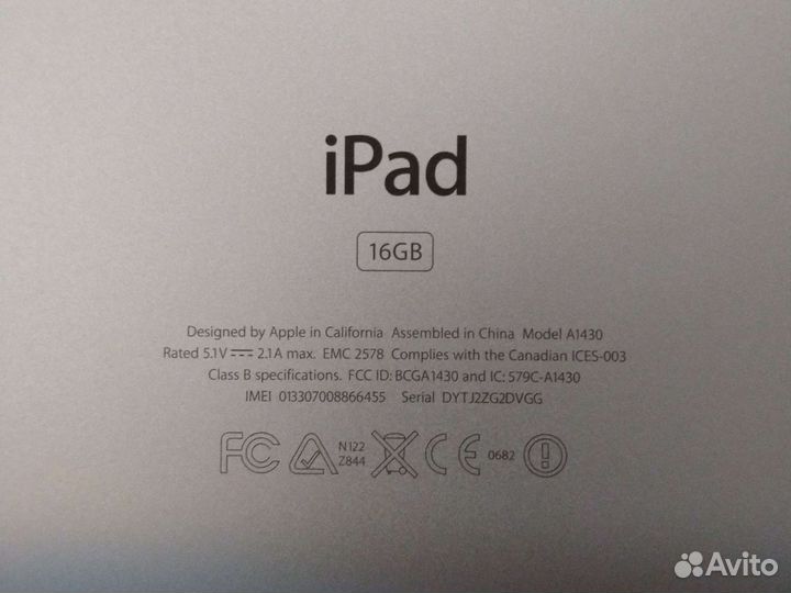 Планшет apple iPad 2