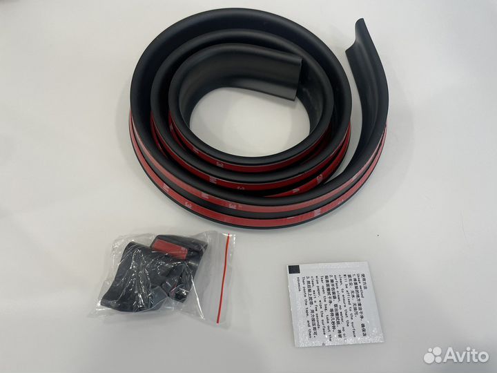 Лип спойлер Samurai черный матовый