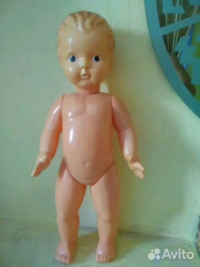 Кукла пупс СССР целлулоид 62 см