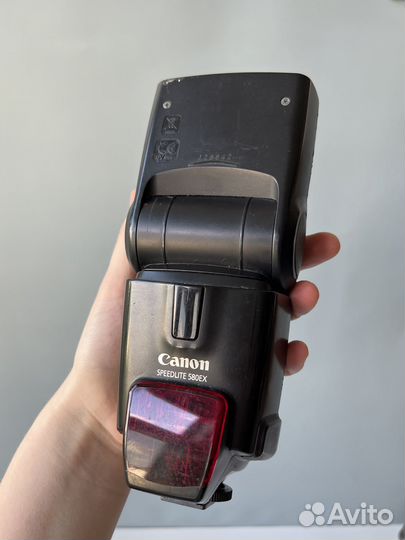 Вспышка Canon speedlite 580ex в чехле