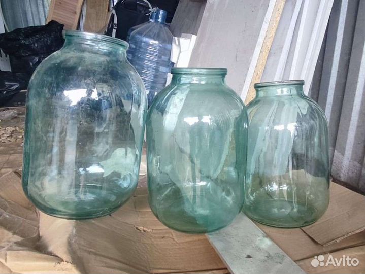 Стеклянные банки 3, 1, 07, 05 л