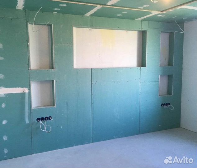 Гипсокартон влагостойкий кнауф 2700 х 1200 х 12,5мм кромка плук, лист