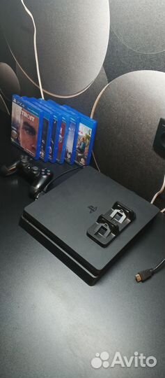 Sony playstation 4 slim 1tb с 6 играми