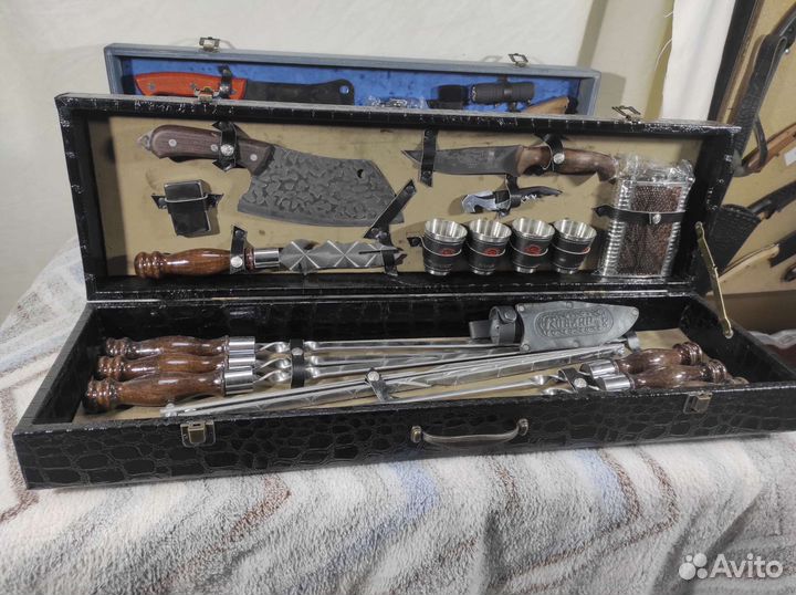 Набор шашлычный в кейсе для пикника