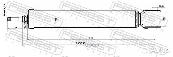 Амортизатор задний 12650915R Febest