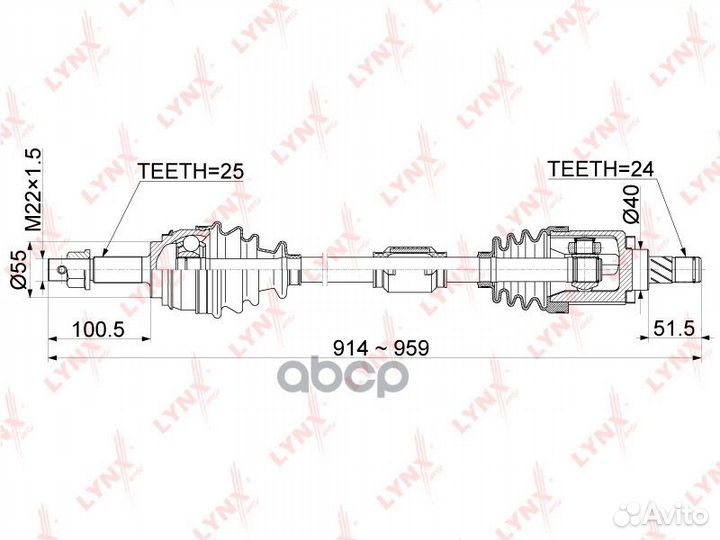 Привод в сборе перед прав nissan almera (B10