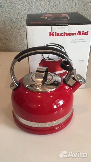 Чайник KitchenAid наплитный новый красный