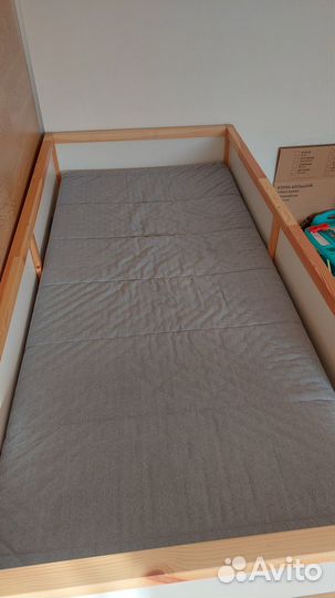 Детская кровать IKEA kura двухсторонняя с матрасом