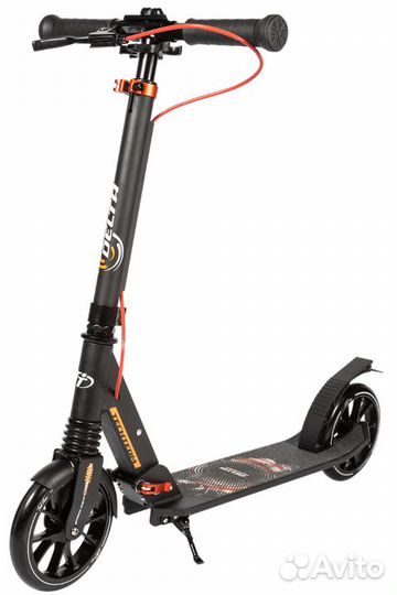 Cамокат с амортизатором и ручным тормозом TT Delta