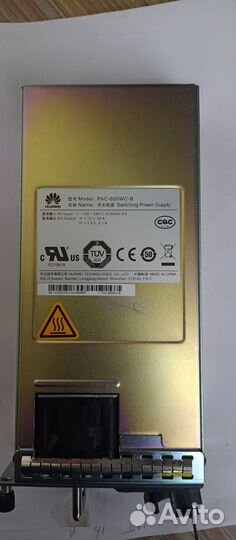 Блок питания PAC-600WC-B для коммутаторов Huawei