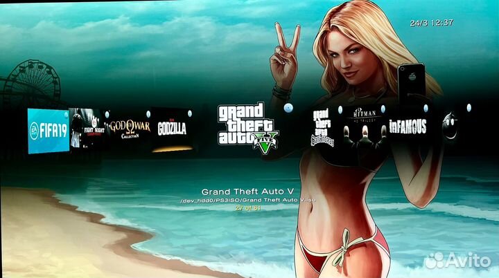 Sony Playstation 3 Slim (Прошита) + 900 Игр