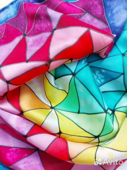 Шёлковый платок батик 