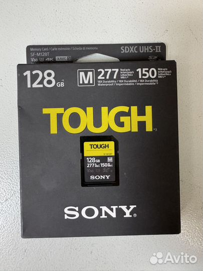 Карта памяти Sony Tough sdxc 128GB