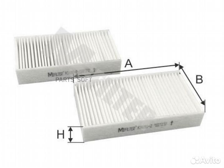 M-filter K91912 Фильтр салона BMW X3(F25) рециркул