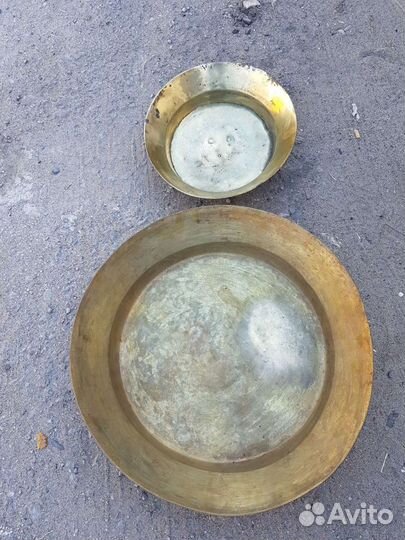 Тазы латунные.Старинные.1889 год