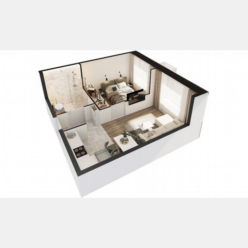 1-к. апартаменты, 39,4 м², 2/30 эт.