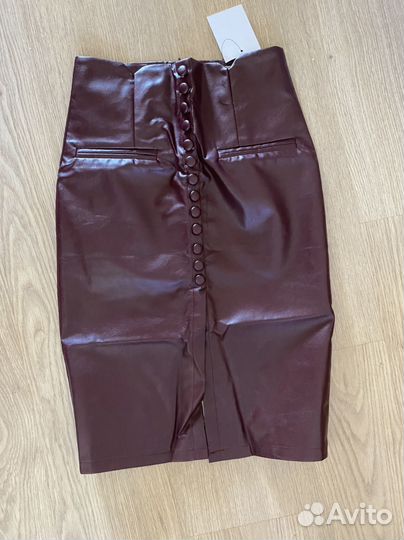 Кожаная юбка новая