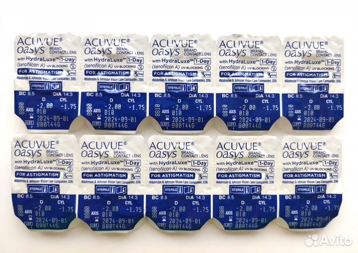 Линзы контактные acuvue oasys 1 day