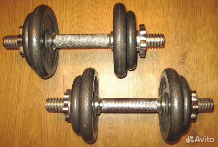 Гантели разборные Torneo и Active 2х10 кг 30 мм