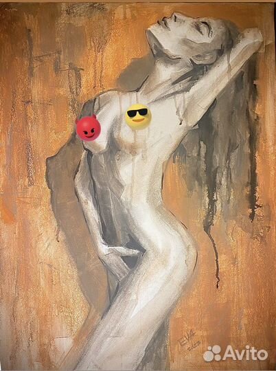 Картина обнаженная девушка