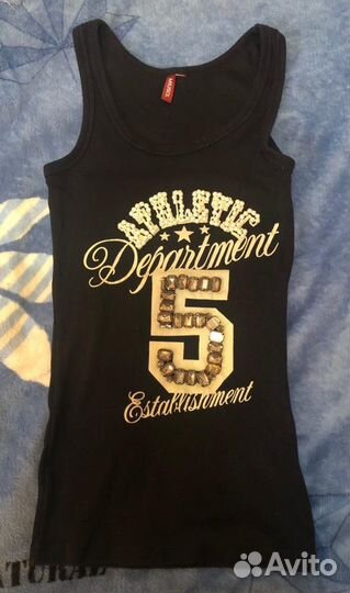 Майка черная 44-46 размер б/у
