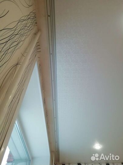 Натяжные потолки, слив воды, ремонт полотна