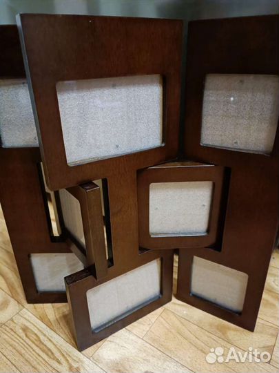 Фоторамка со стёклами на 8 фото