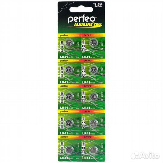 Батарейка щелочная LR41 (384, 392, AG3, G3, LR736)