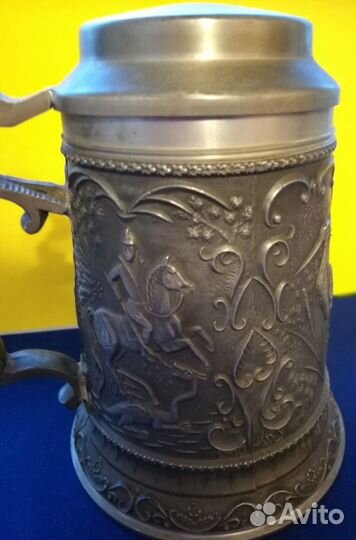 Кружка для пива оловянная 