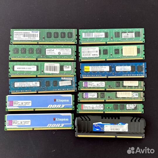 Оперативная память DDR4 и DDR3 2GB/ 4GB/ 8GB/ 16GB