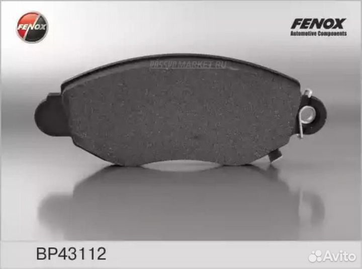Fenox BP43112 Колодки тормозные дисковые перед пра