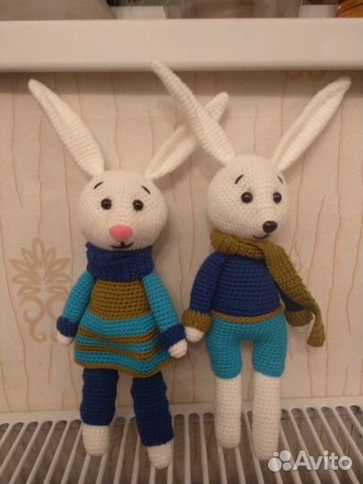 Амигуруми игрушка Семья зайцев