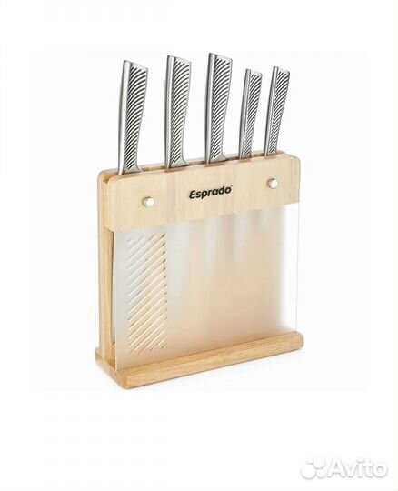 Набор кухонных ножей с подставкой Esprado