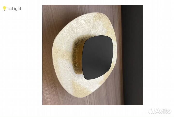 Бра APP1270, настенный светильник, черный/золотой