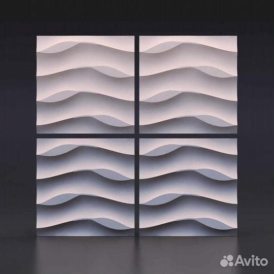 Гипсовая 3D панель 