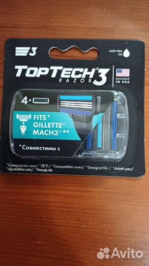 Кассета Mach3 /TopTech Razor 3, 4шт