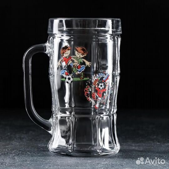 Пивная кружка «Мировой футбол», 500 мл, рисунок ми