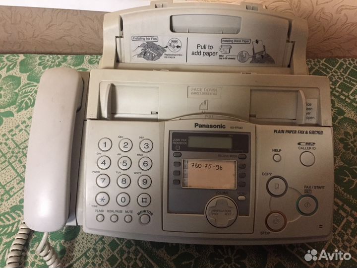 Телефон факсPanasonic KX-FP343