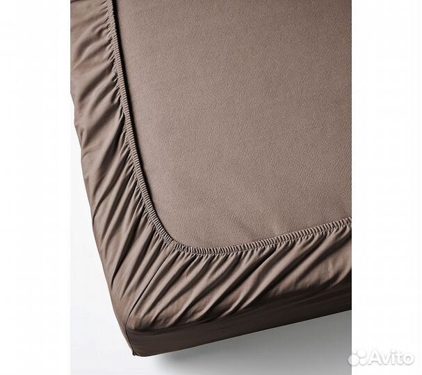 Простынь GoodNight Сатин 200х200х20 Шоколад на рез