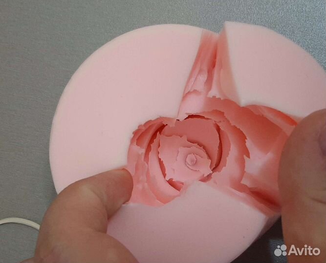 Силиконовая форма для мыла роза красотка