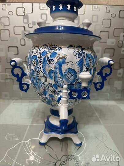 Самовар электрический,роспись гжель