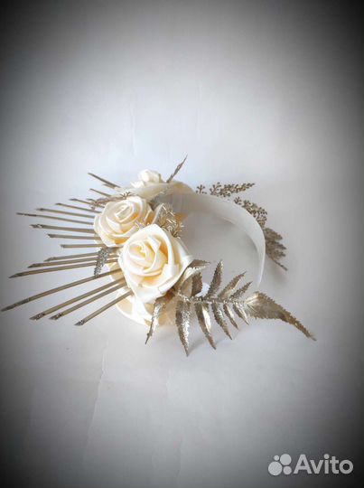 Ободок с цветами