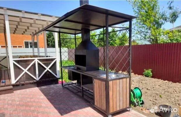 Мангал с вытяжкой