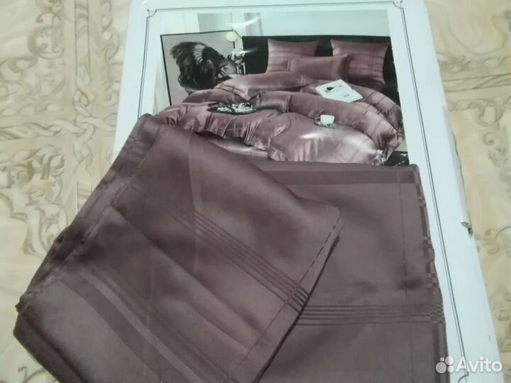 Комплект постельного белья евро сатин