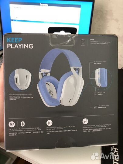 Игровые наушники logitech g435